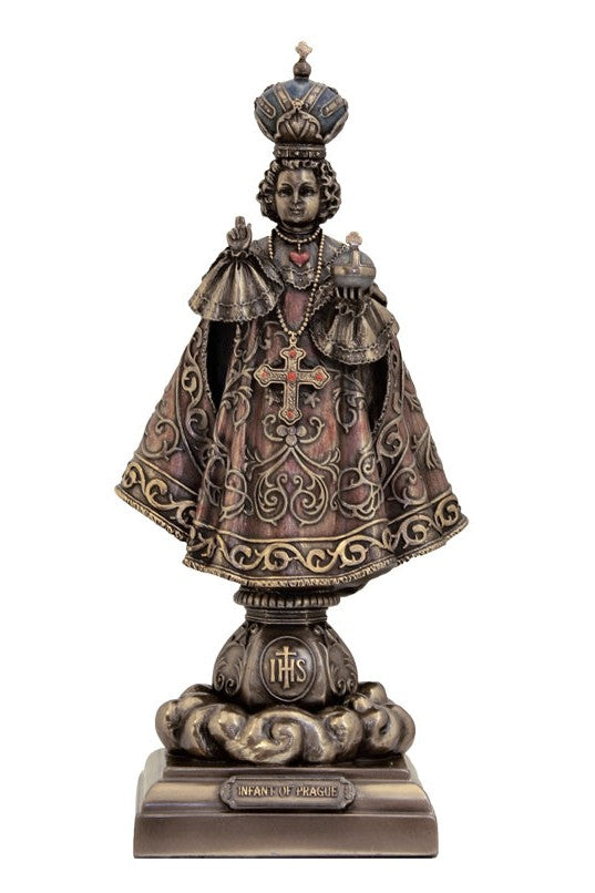 Infant of Prague 9" bronze - ZWSR76190-Inspirational Gifts-Goldscheider of Vienna-Michigan Church Supply