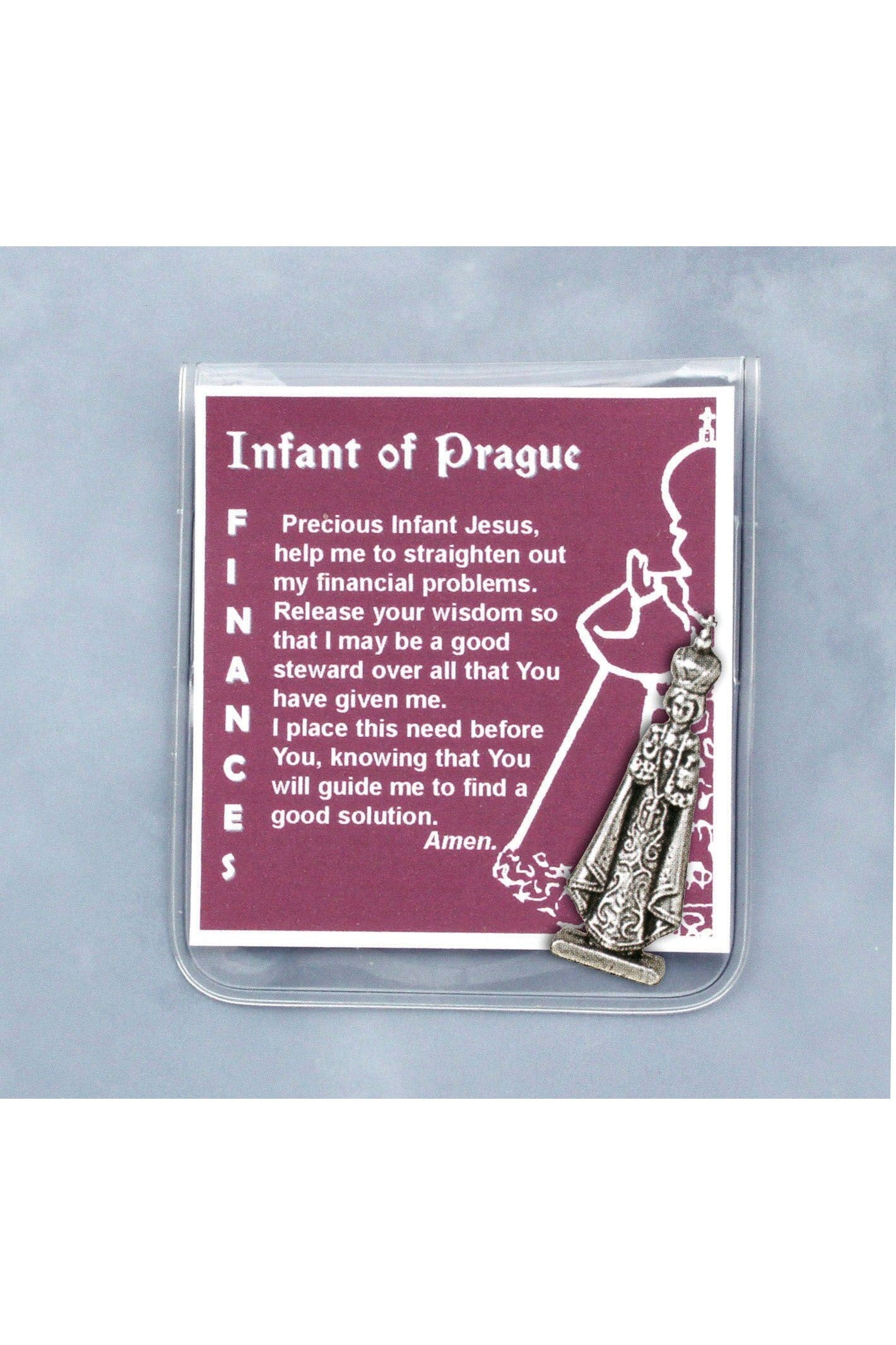 Infant of Prague Finance Prayer Folder - HX83SIOP-Inspirational Gifts-Devon-Michigan Church Supply