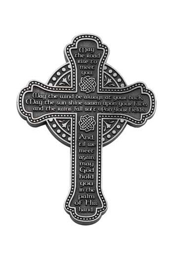 Irish Message Wall Cross- GEPMC111-Inspirational Gifts-Cathedral Art Medal and CA Gifts-Michigan Church Supply