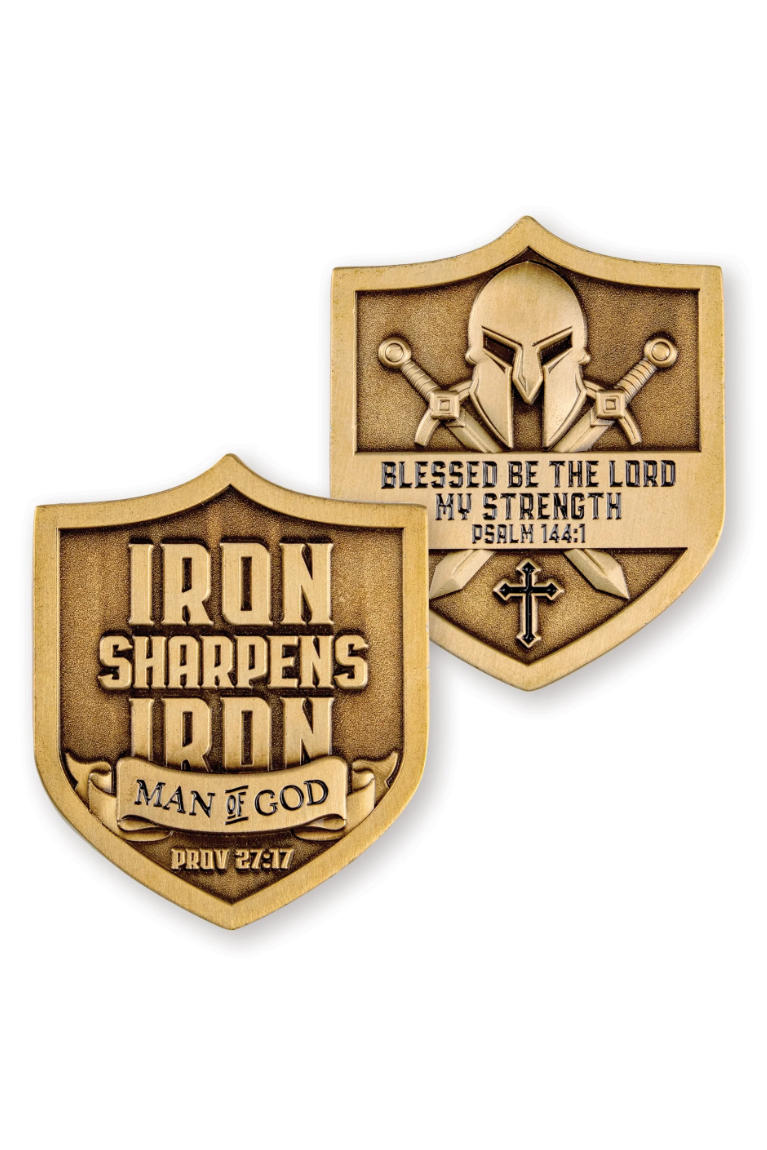 Iron Sharpens Iron Coins - FRCOIN69-4-Inspirational Gifts-Logos Trading Post-Michigan Church Supply