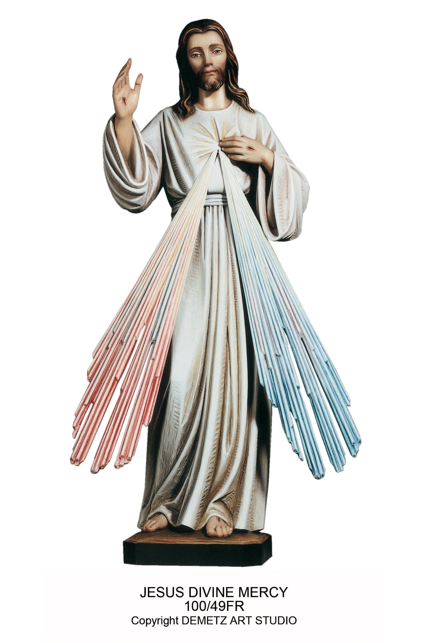 Jesus Divine Mercy - Full Round - HD10049FR-Church Life-Demetz-36"-Michigan Church Supply