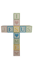 Jesus Love Me Cross - GE5660-Inspirational Gifts-Cathedral Art Medal and CA Gifts-Pastel Colors-Michigan Church Supply