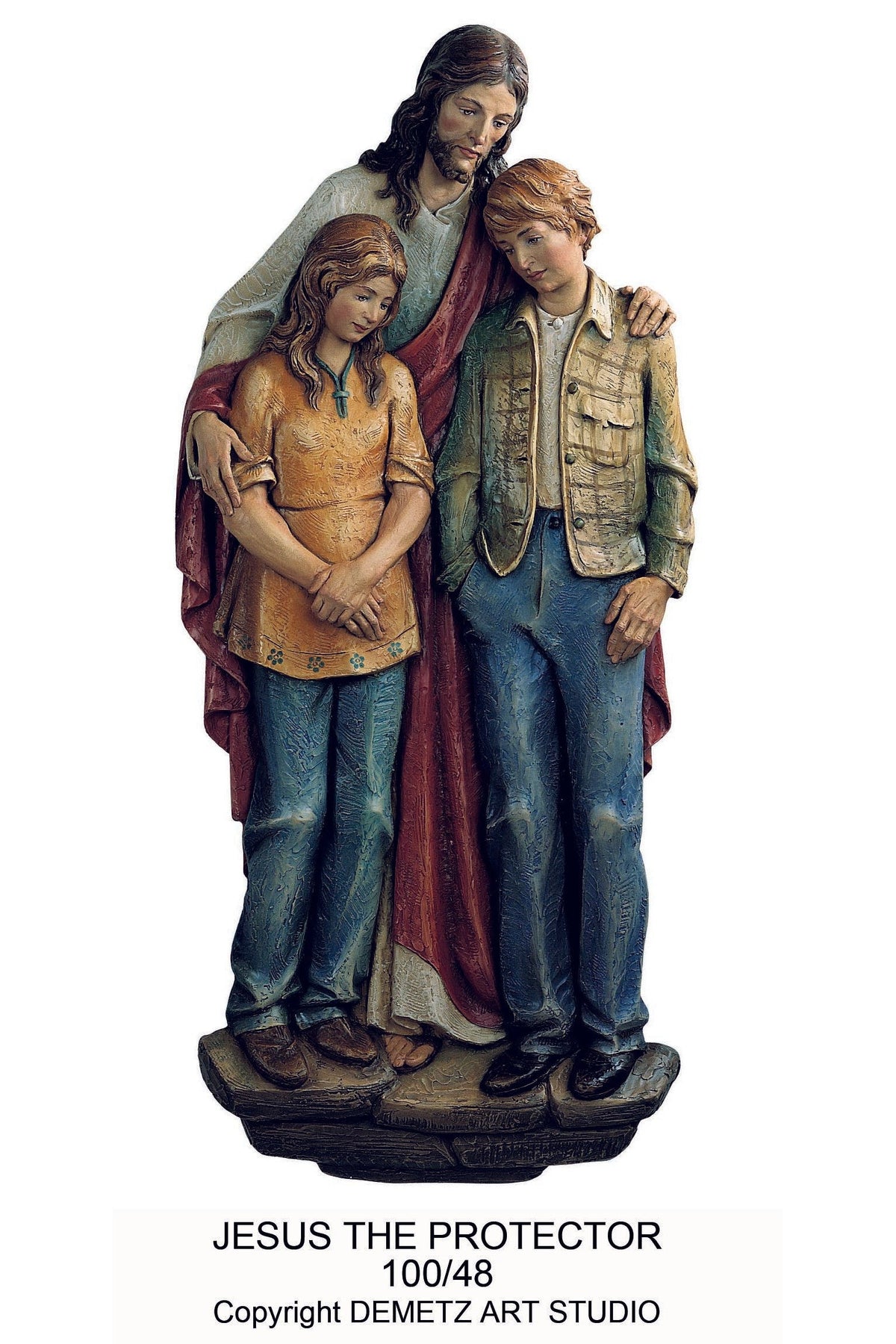 Jesus the Protector - 3/4 Relief - HD10048-Church Life-Demetz-36"-Michigan Church Supply