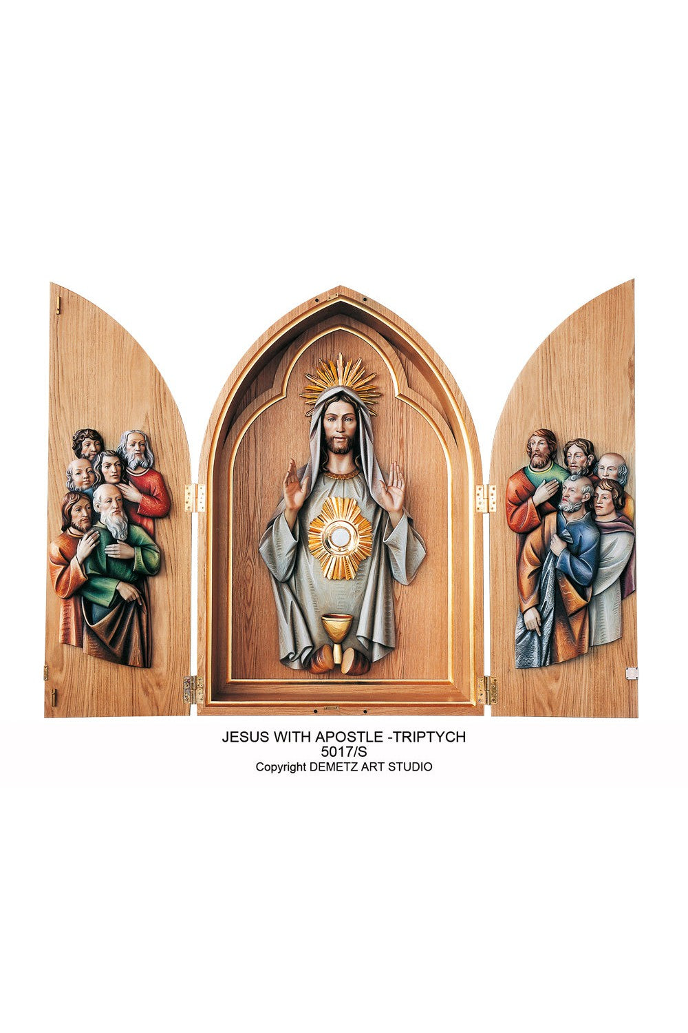 Jesus with Apostle Triptych - HD5017S-Church Life-Demetz-Michigan Church Supply