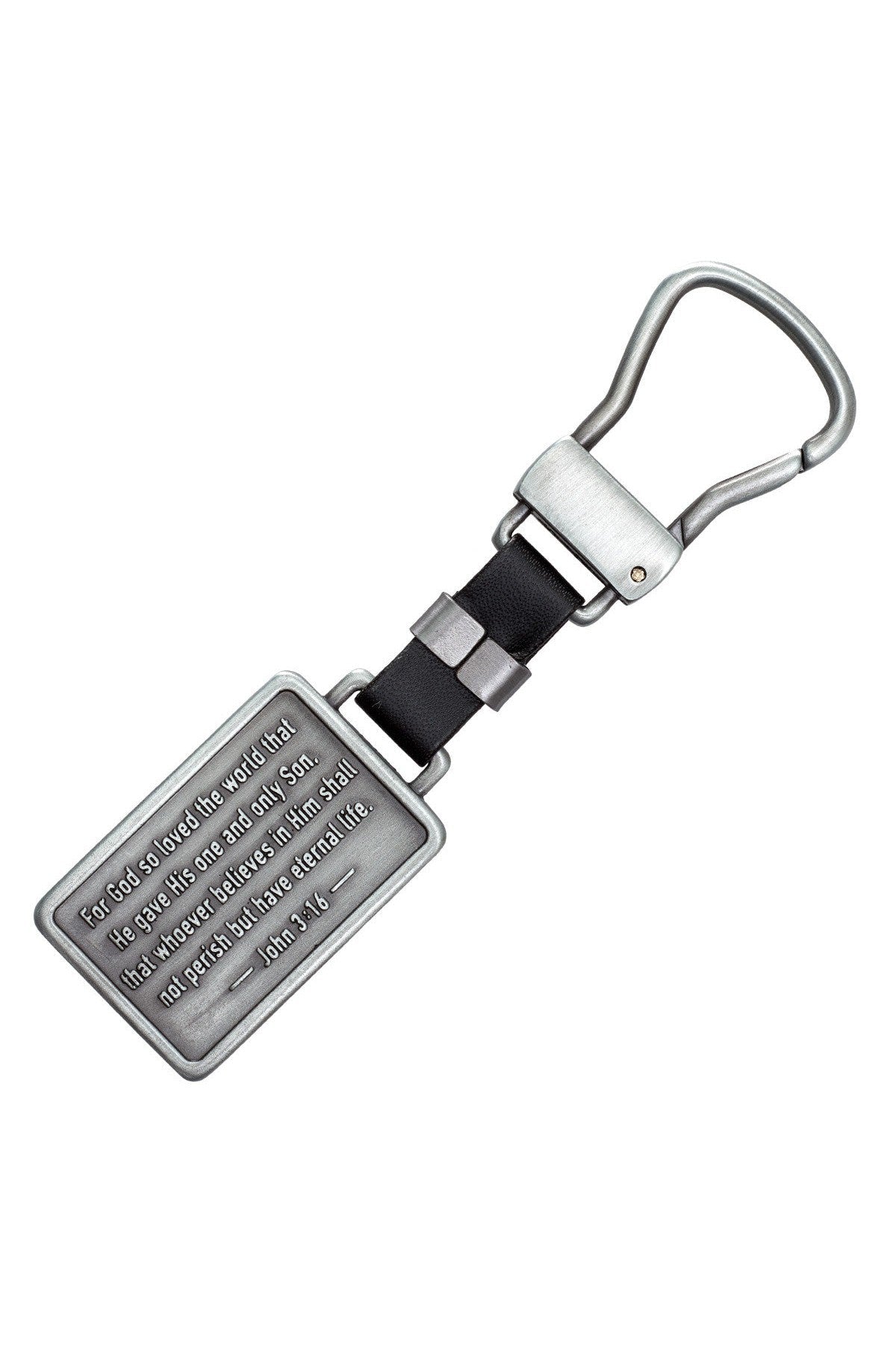 John 3:16 Metal Cross Keyring - GCKMO075-Inspirational Gifts-Christian Art Gifts-Michigan Church Supply