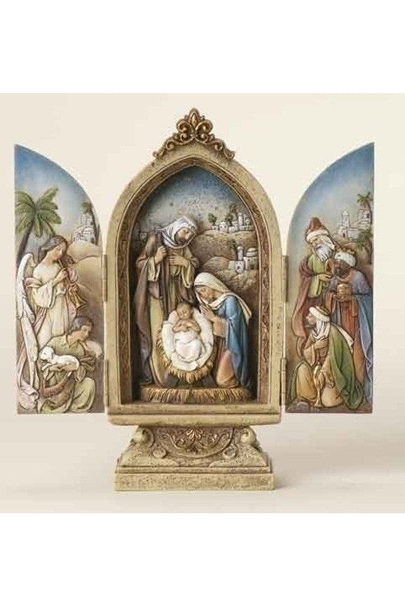 Joseph's Studio Collection Holy Family Triptych Figure - LI34358-Inspirational Gifts-Roman, Inc-Michigan Church Supply