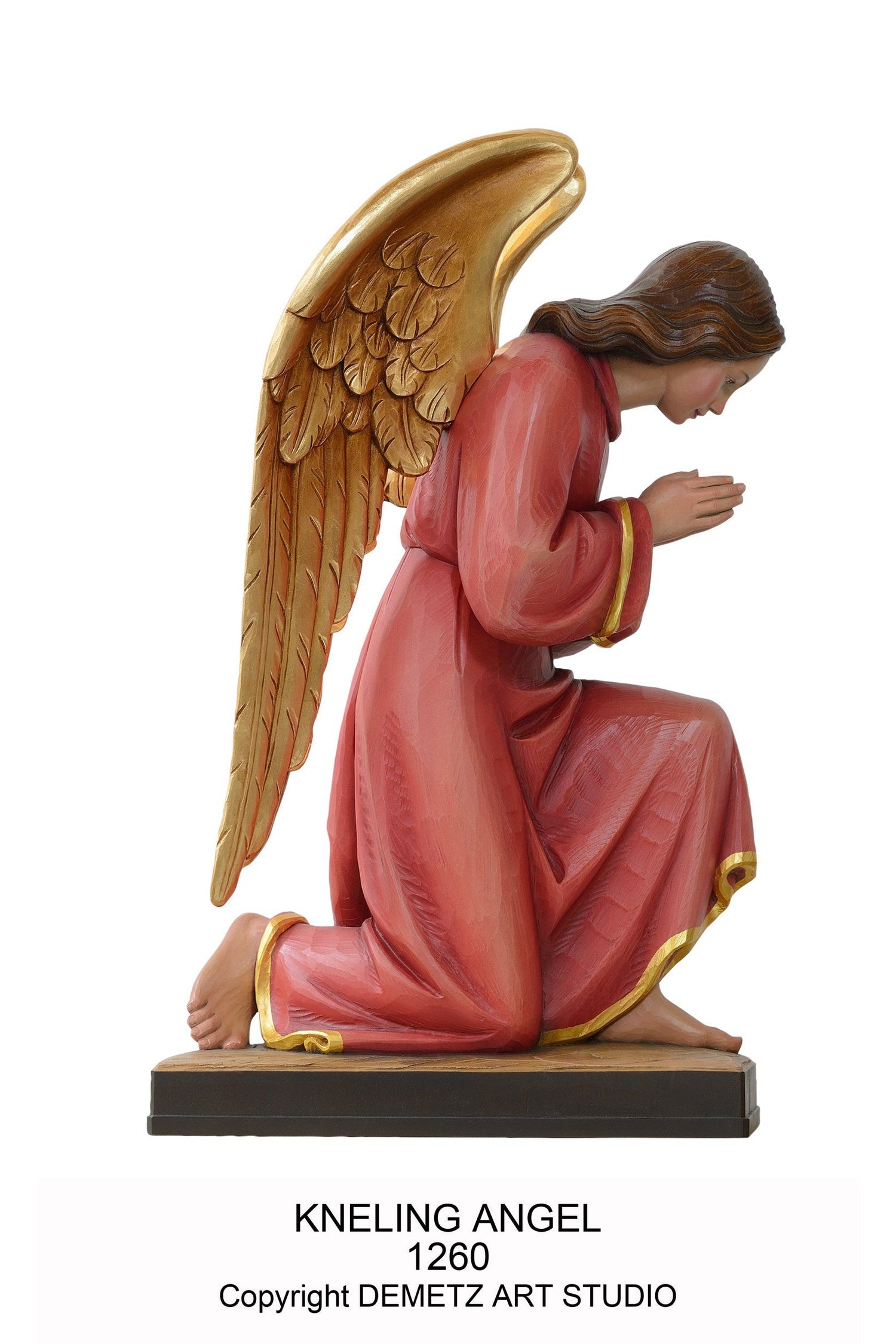 Kneeling Angel - HD1260-Church Life-Demetz-22"-Michigan Church Supply