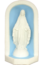 Lady of Grace with Grotto WJSA7005GC-Inspirational Gifts-Space Age Plastics-Granite-Michigan Church Supply