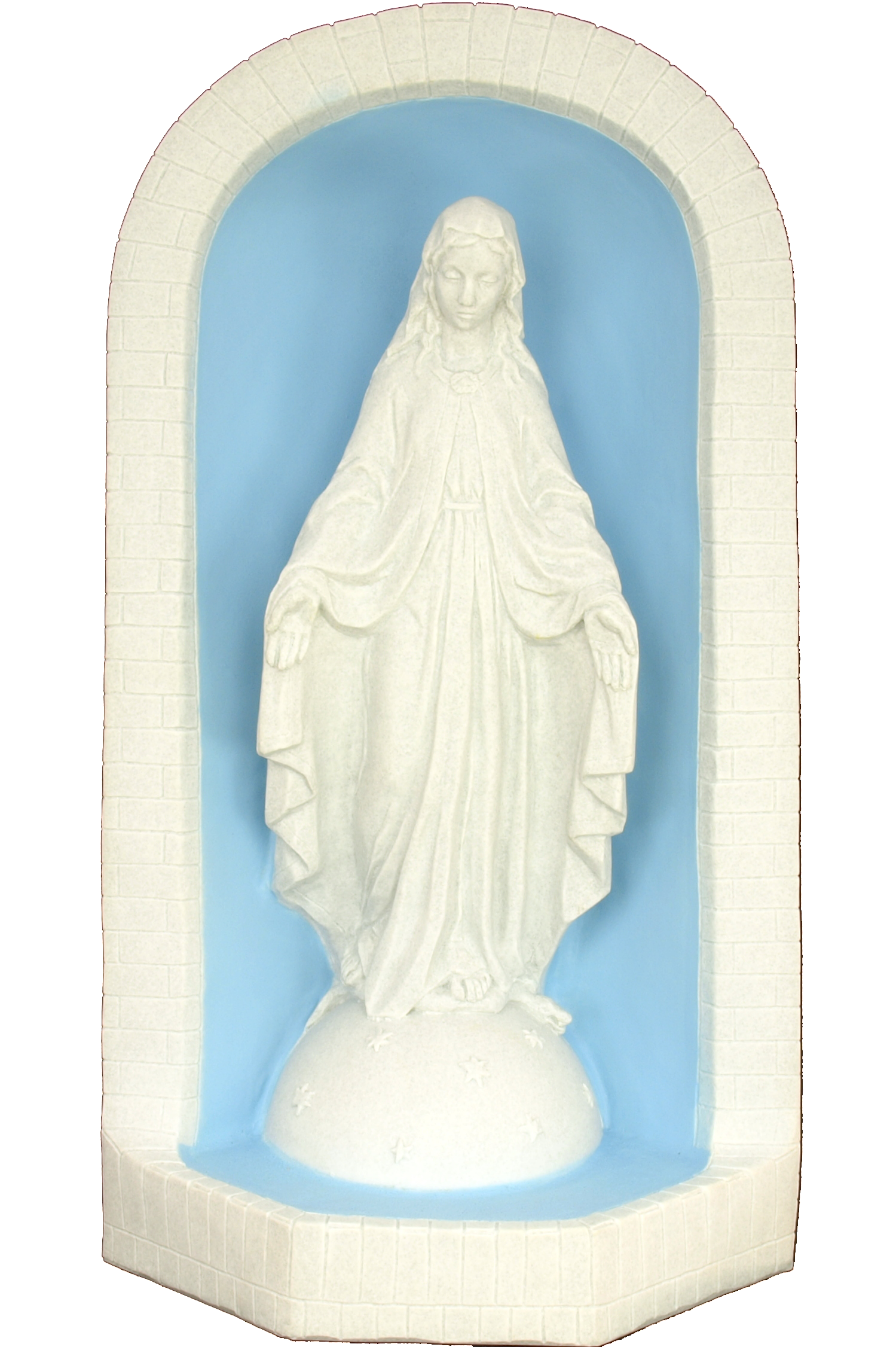 Lady of Grace with Grotto WJSA7005GC-Inspirational Gifts-Space Age Plastics-Granite-Michigan Church Supply