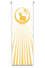 Lamb of God Banner - WN7111 or WN7211-Church Life-Art Studio Slabbinck-9-7/8 x 3-1/4-Michigan Church Supply