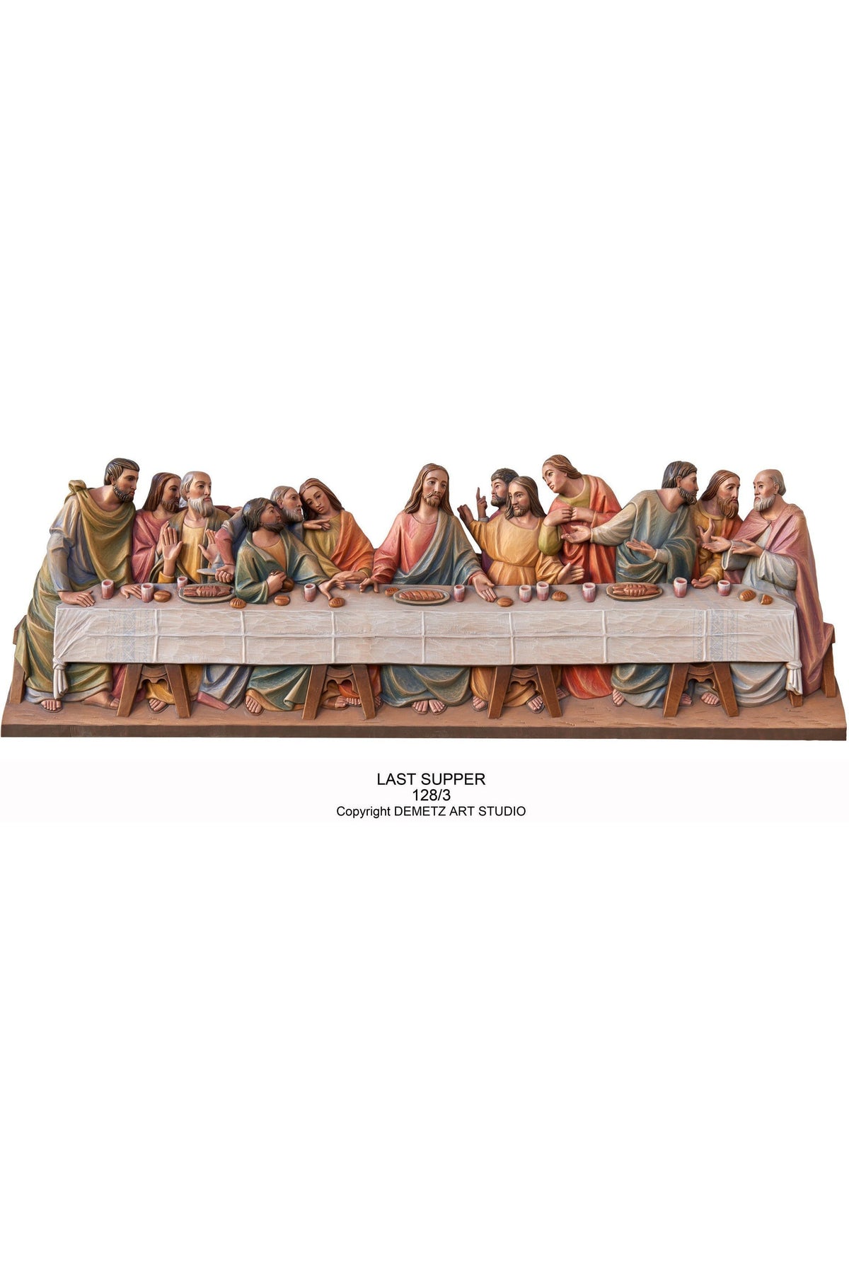 Last Supper - HD1283-Church Life-Demetz-Fiberglass 48" x 16"-Michigan Church Supply