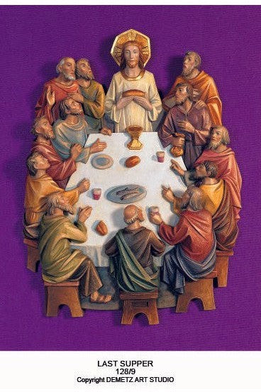 Last Supper - HD1289-Church Life-Demetz-Fiberglass 26" x 20"-Michigan Church Supply