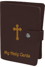 Leather Prayer Card Holder/Wallet - TA1624-Inspirational Gifts-Hirten-Blue-Michigan Church Supply