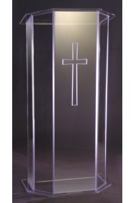 Lectern - AI3325-Church Life-Woerner-Lectern w/acrylic top-Michigan Church Supply