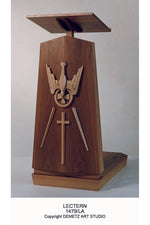 Lectern with Dove and Rays - HD1479LA-Church Life-Demetz-Michigan Church Supply