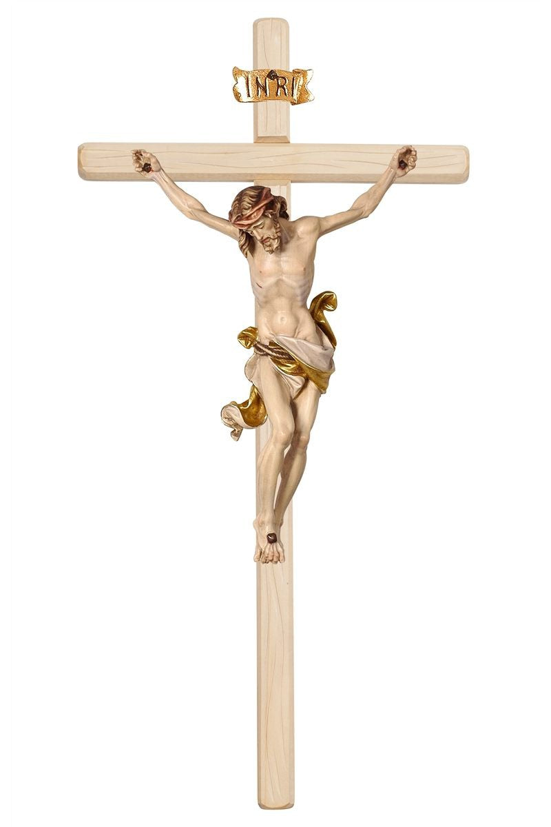 Light Leonardo Crucifix with White Colored Cloth - MX703000HW-Inspirational Gifts,Church Life-Pema-5" - 11"-Michigan Church Supply