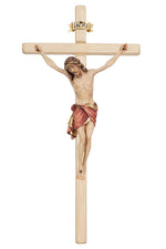 Light Siena Crucifix with Red Colored Cloth - MX721000HR-Inspirational Gifts,Church Life-Pema-5" - 11"-Michigan Church Supply