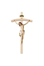 Light Siena Crucifix with White Colored Cloth Bent Cross - MX722000HW-Inspirational Gifts,Church Life-Pema-5" - 11"-Michigan Church Supply