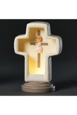 Lighted Girl Table Cross - LI12229-Inspirational Gifts-Roman, Inc-Michigan Church Supply