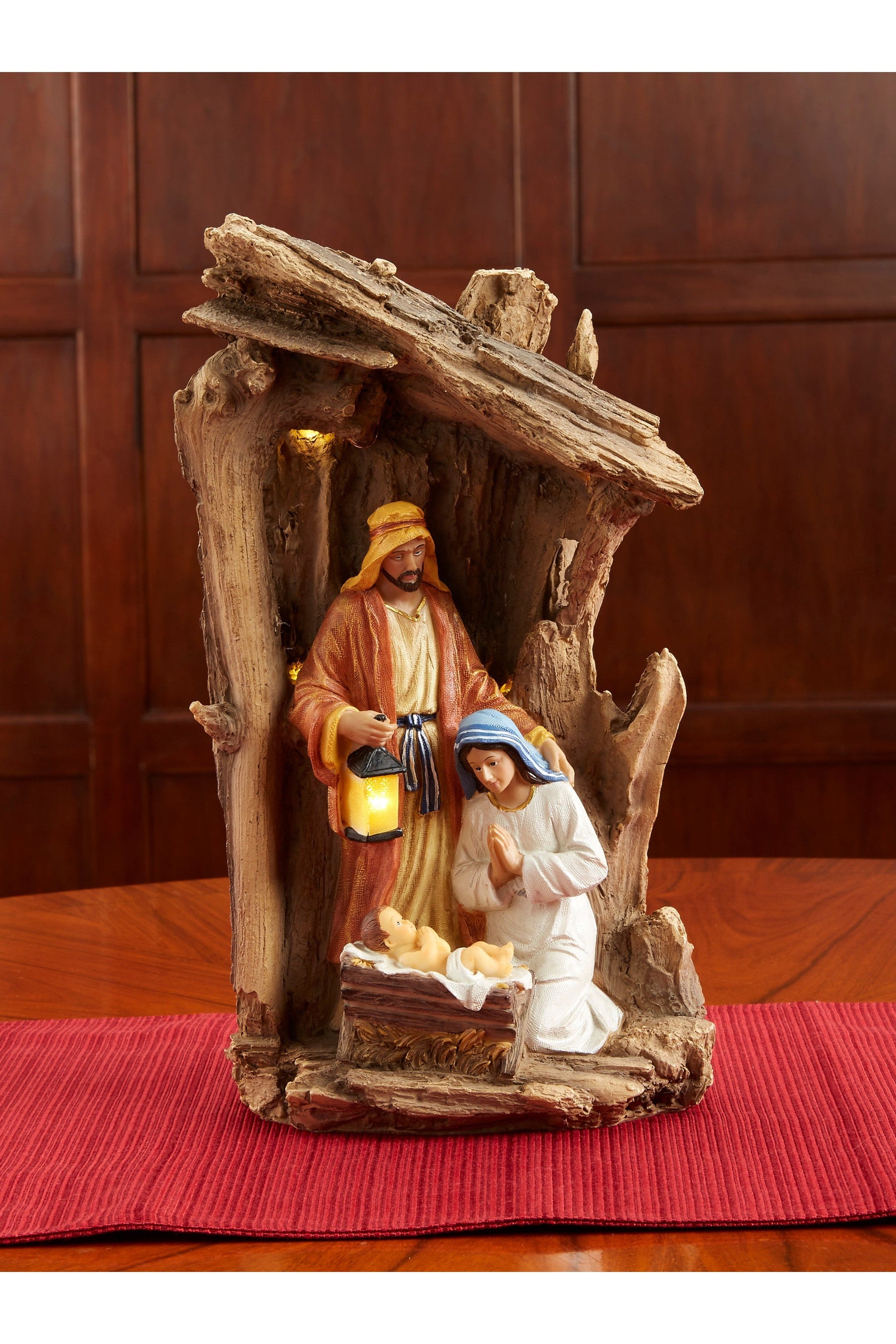 Lighted Holy Family Statue - KIRLN047-Inspirational Gifts-Three Kings Gifts-Michigan Church Supply