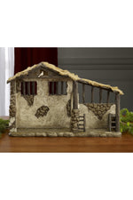 Lighted Stable for The Real Life Nativity-Inspirational Gifts-Three Kings Gifts-7 Inch-Michigan Church Supply