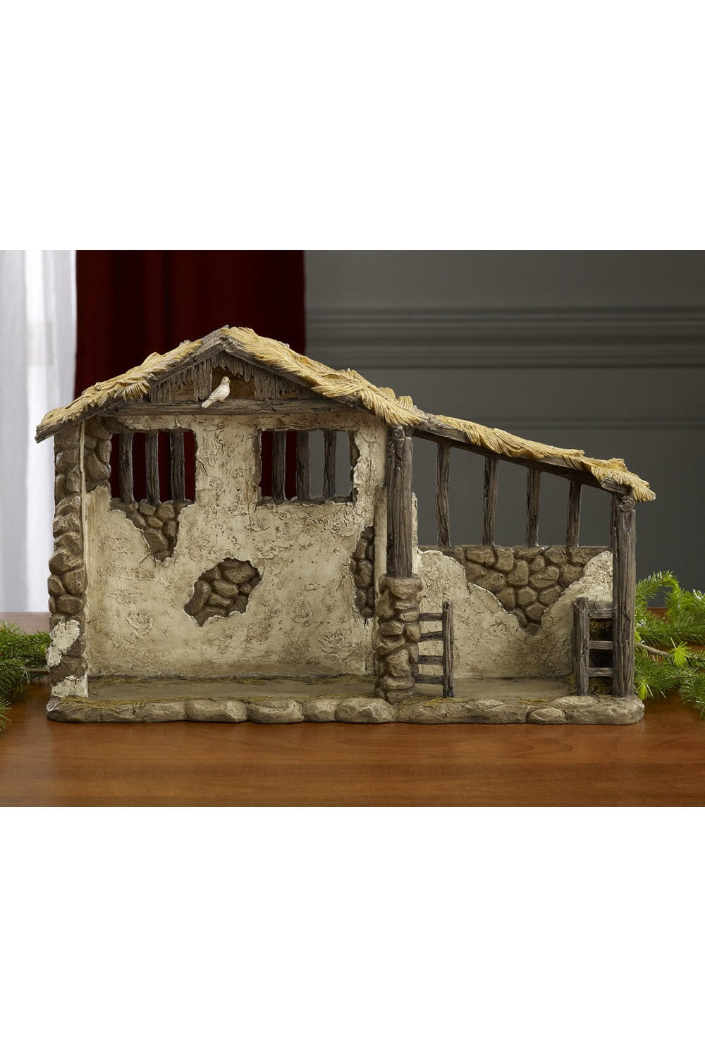 Lighted Stable for The Real Life Nativity-Inspirational Gifts-Three Kings Gifts-7 Inch-Michigan Church Supply