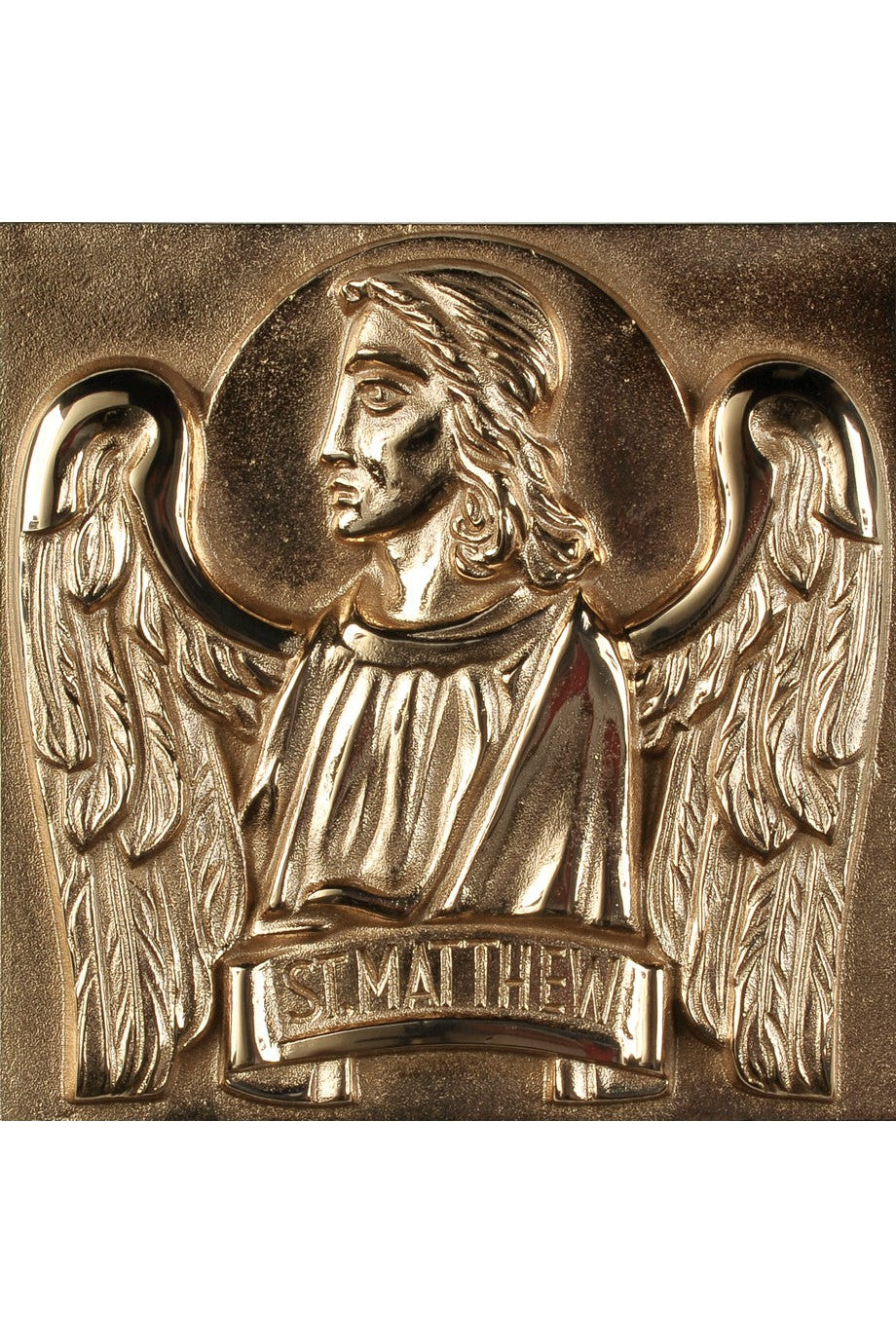 Liturgical Symbol - The Four Evangelists - QF51MBL88-Church Life-Empire Bronze-Saint Matthew-High Polish-Michigan Church Supply