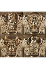 Liturgical Symbol - The Four Evangelists - QF51MBL88-Church Life-Empire Bronze-Four Evangelists-High Polish-Michigan Church Supply