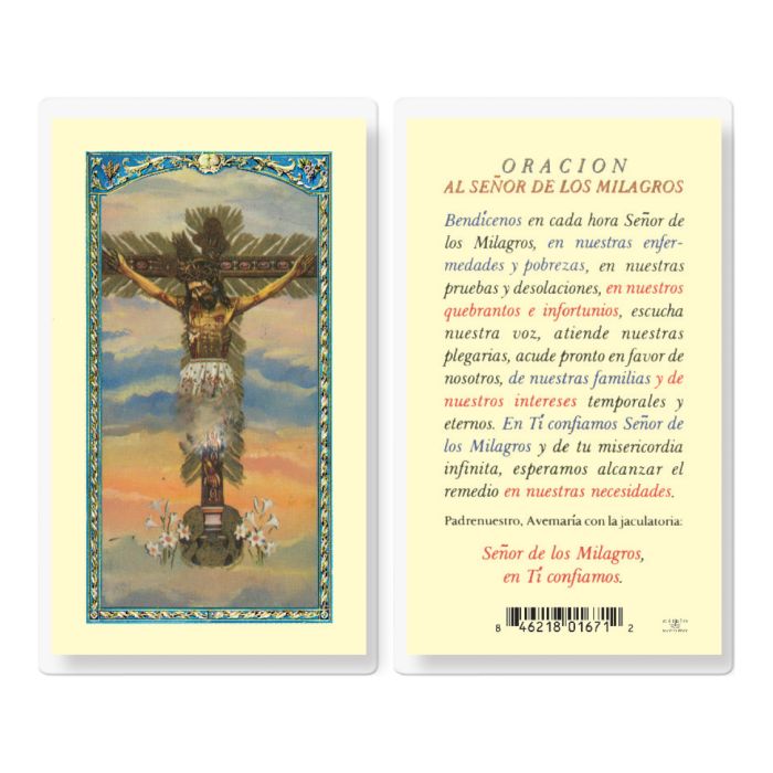 Lord of Miracles Oracion Al Senor de los Milagros - TA700748-Inspirational Gifts-Hirten-Michigan Church Supply