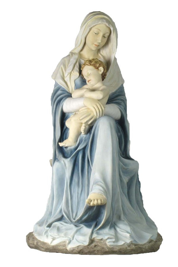 Madonna & Child in color - ZWSR75529C-Church Life-Goldscheider of Vienna-Michigan Church Supply