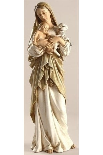 Madonna & Child w/Lamb Figure - LI40735-Inspirational Gifts-Roman, Inc-Michigan Church Supply