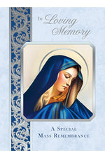 Madonna Mass Cards In Loving Memory FQME665-Church Life-Barton Cotton-Michigan Church Supply