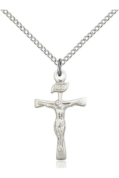 Maltese Crucifix Medal - FN2137-Jewelry-Bliss Mfg-Sterling Silver-Michigan Church Supply