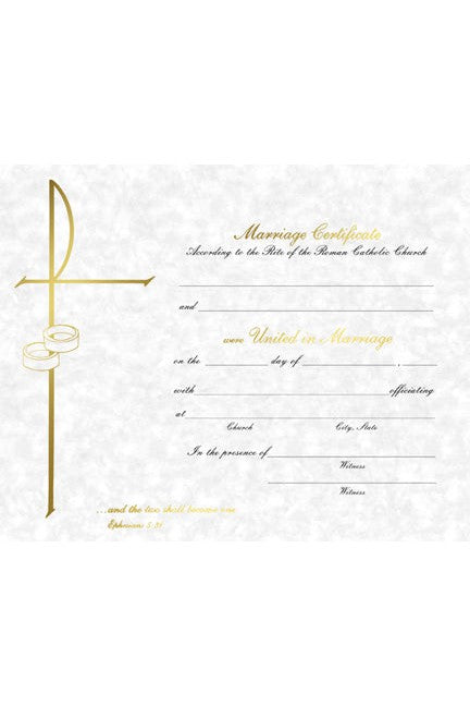 Marriage Certificate - FQXB101-Church Life-Barton Cotton-Michigan Church Supply