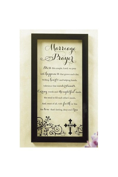 Marriage Prayer Glass Print - GE56020-Inspirational Gifts-Cathedral Art Medal and CA Gifts-Michigan Church Supply