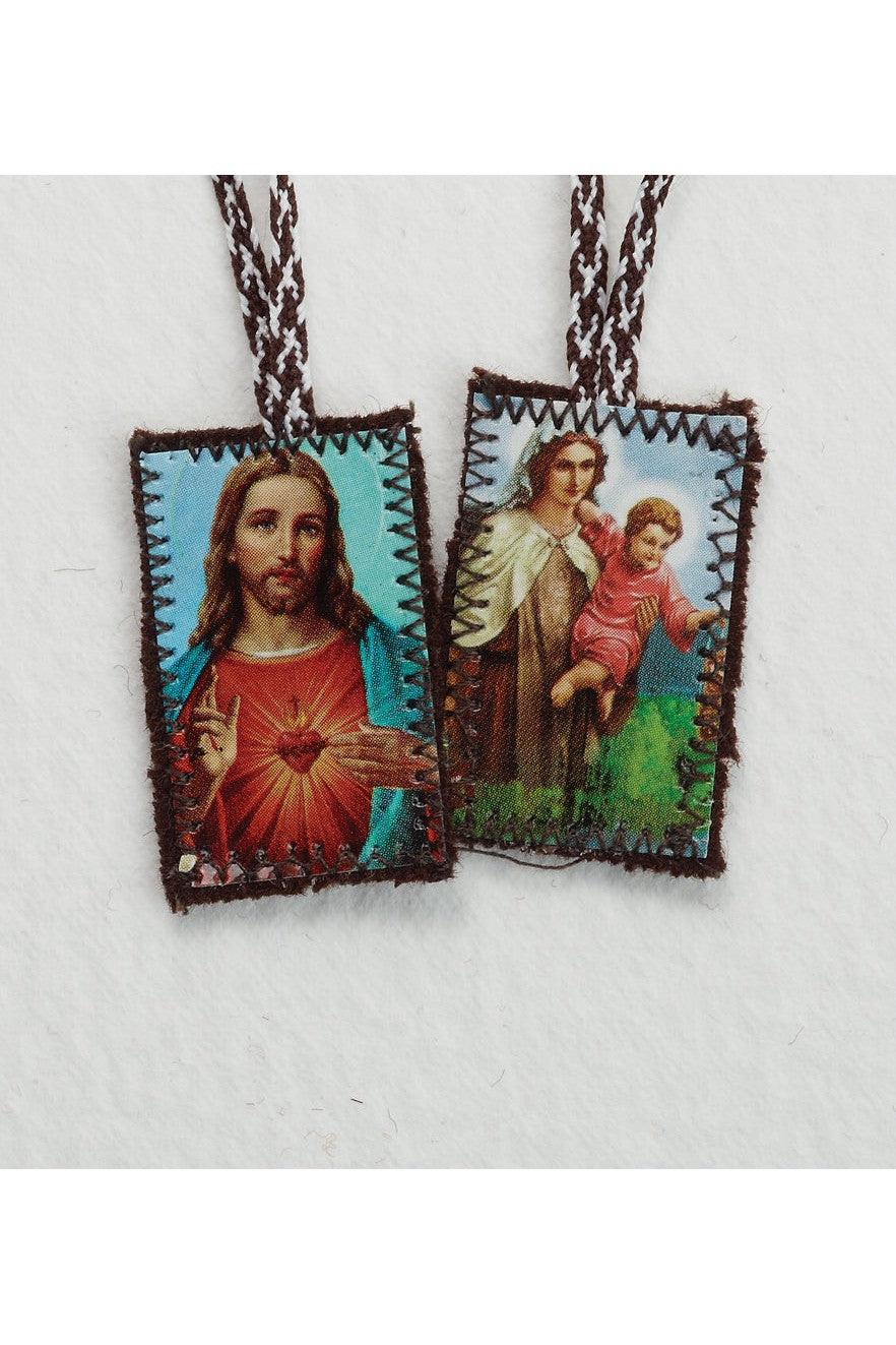 Medium Felt Scapular - LAPL909-Inspirational Gifts-RELIGIOUS ART INC-Michigan Church Supply