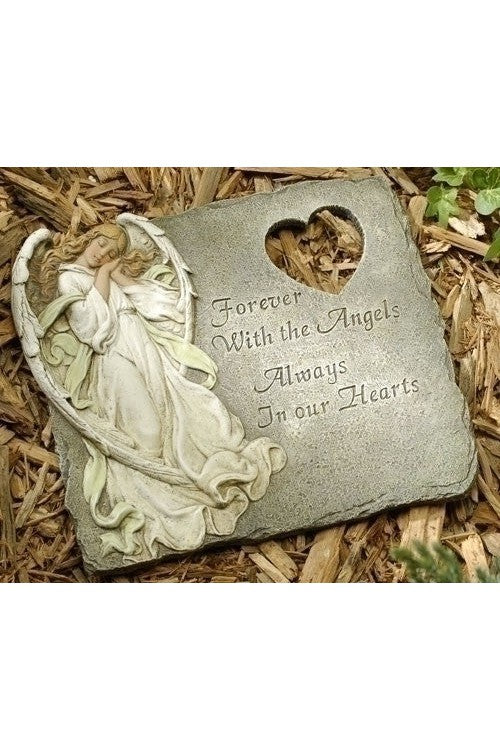 Memorial Angel Garden Stone - LI47477-Inspirational Gifts-Roman, Inc-Michigan Church Supply