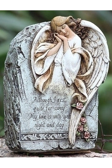 Memorial Angel Garden Stone - LI62461-Inspirational Gifts-Roman, Inc-Michigan Church Supply