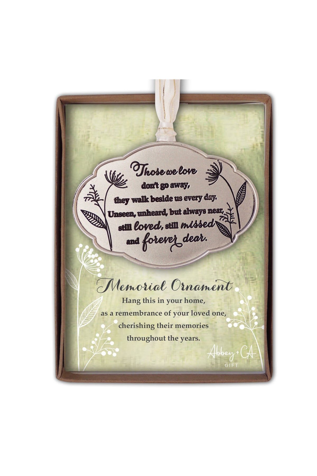 Memorial Ornament - GECO941-Inspirational Gifts-Cathedral Art Medal and CA Gifts-Michigan Church Supply