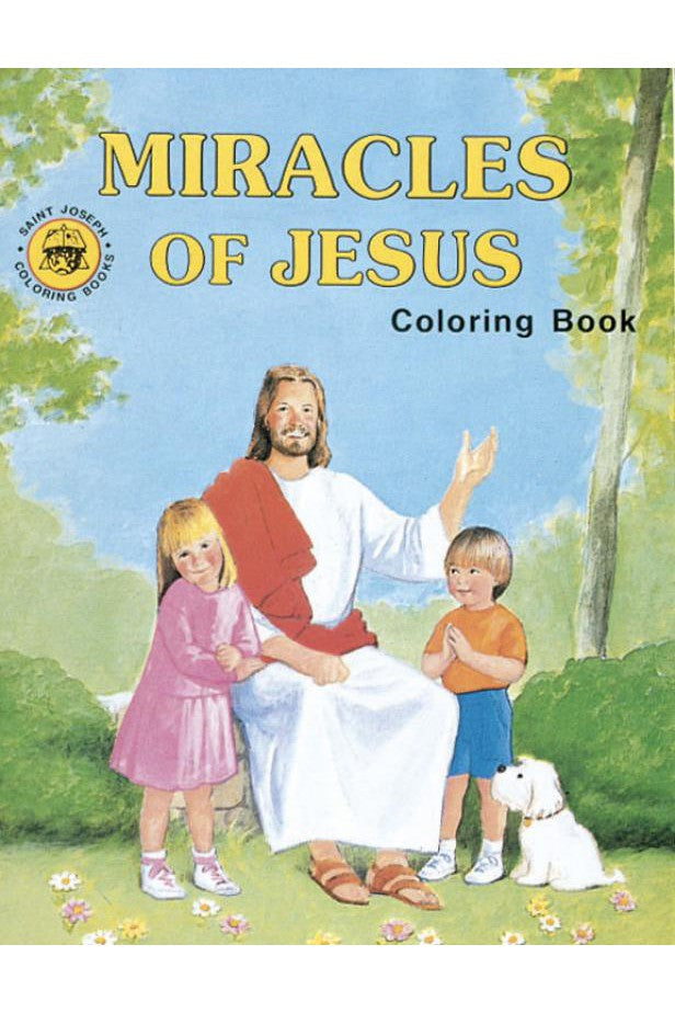 Miracles of Jesus Coloring Book - GF686-Inspirational Gifts-Catholic Book Publishing Corp-Michigan Church Supply