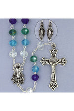 Miraculous Blue Rosary - HX41338BL-Inspirational Gifts-Devon-Michigan Church Supply