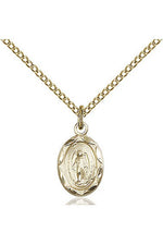 Miraculous Medal 18" chain - FN0301M-Jewelry-Bliss Mfg-Gold Filled-Michigan Church Supply