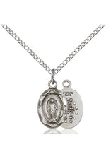 Miraculous Medal 18" chain - FN0301M-Jewelry-Bliss Mfg-Sterling Silver-Michigan Church Supply