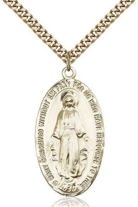 Miraculous Medal - FN0453-Jewelry-Bliss Mfg-Gold Filled-Michigan Church Supply