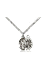 Miraculous Medal - FN0702M-Jewelry-Bliss Mfg-Sterling Silver-Michigan Church Supply