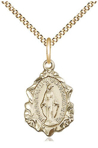 Miraculous Medal - FN0822M-Jewelry-Bliss Mfg-Gold Filled-Michigan Church Supply