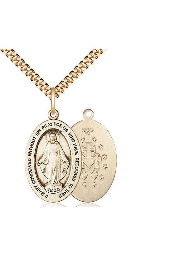 Miraculous Medal - FN11078-Jewelry-Bliss Mfg-Gold Filled-Michigan Church Supply