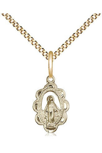 Miraculous Medal - FN1610-Jewelry-Bliss Mfg-Gold Filled-Michigan Church Supply