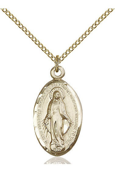 Miraculous Medal - FN1615-Jewelry-Bliss Mfg-Gold Filled-Michigan Church Supply