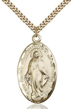 Miraculous Medal - FN1653-Jewelry-Bliss Mfg-Gold Filled-Michigan Church Supply